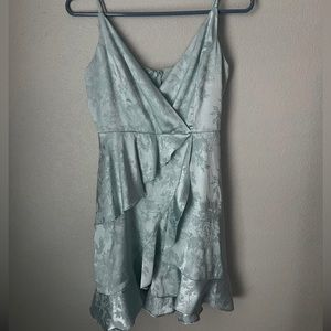 Altr’d state satin blue dress